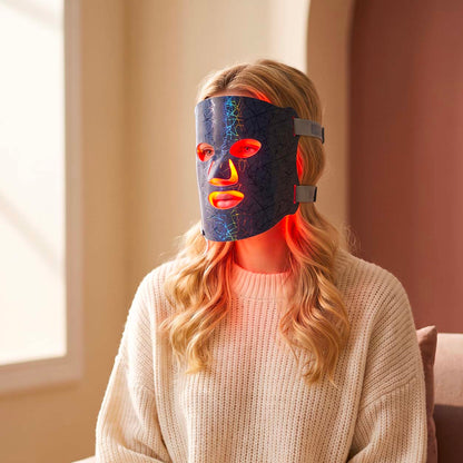 Maschera LED viso in tessuto