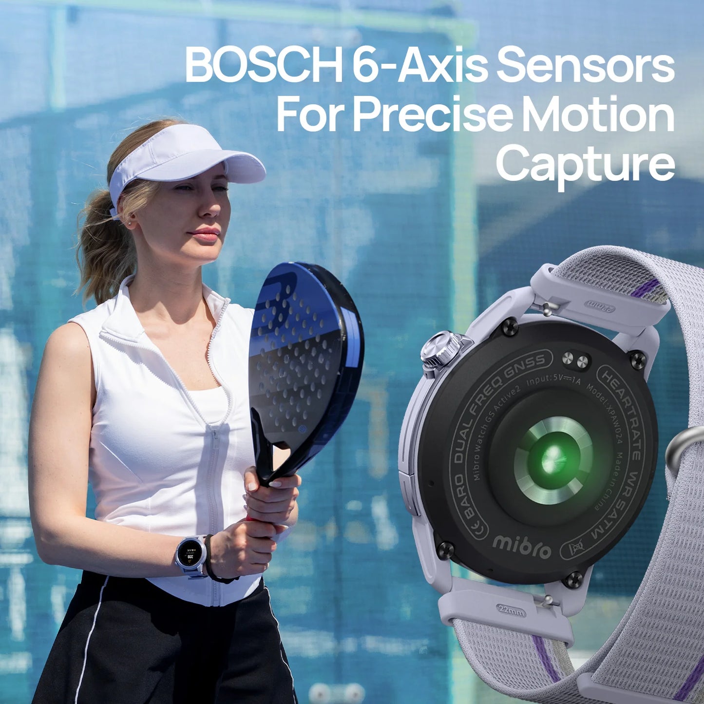 MIBRO - GS Active2 smartwatch Padel Pro, Running, 150+ sport. AMOLED, GPS, autonomia 20gg